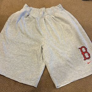 Nike Men’s Grey Boston Red Sox Sweat Shorts